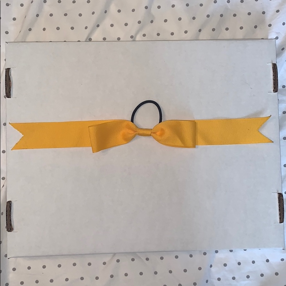 Yellow Cheerleading Bow